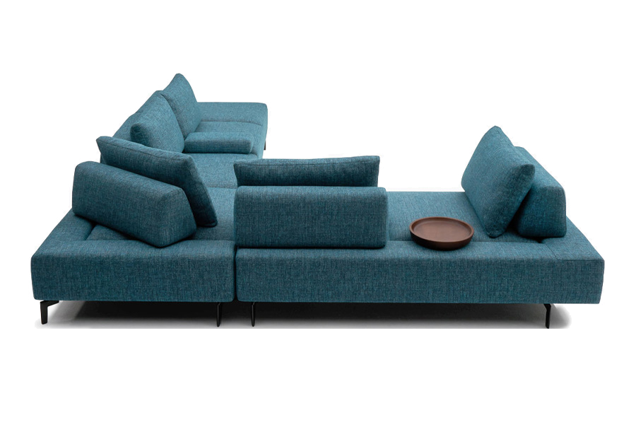 blue sectional