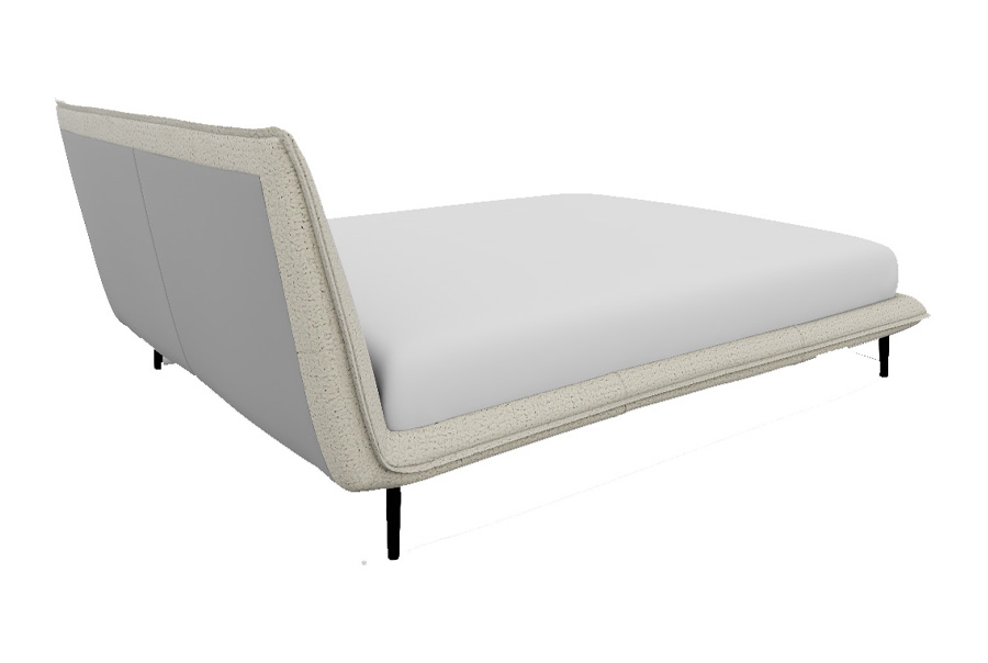fluff white bed frame